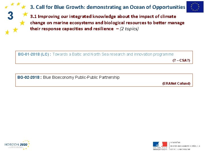 31 3. Call for Blue Growth: demonstrating an Ocean of Opportunities 3. 1 Improving
