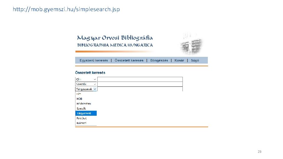 http: //mob. gyemszi. hu/simplesearch. jsp 23 