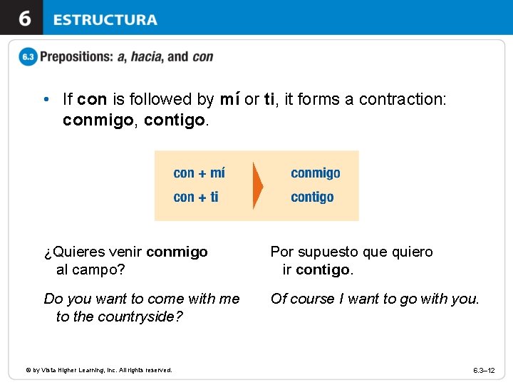  • If con is followed by mí or ti, it forms a contraction: