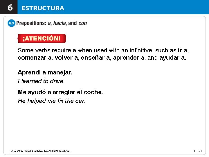 Some verbs require a when used with an infinitive, such as ir a, comenzar