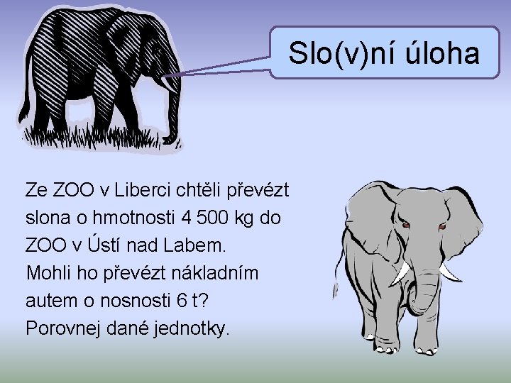 Slo(v)ní úloha Ze ZOO v Liberci chtěli převézt slona o hmotnosti 4 500 kg