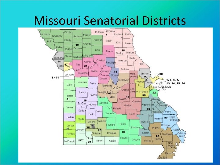 Missouri Senatorial Districts 