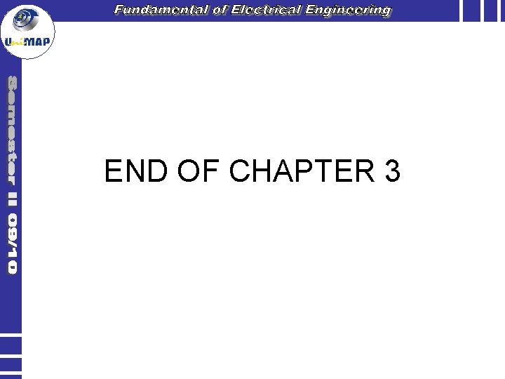 END OF CHAPTER 3 