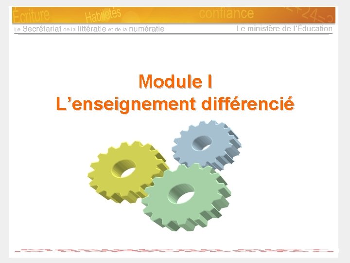 Module I L’enseignement différencié 