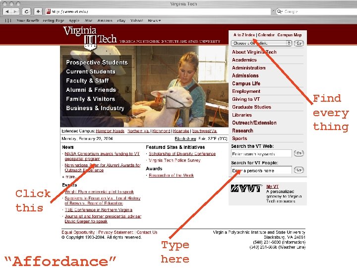 Find every thing Click this “Affordance” Type here Find every thing Click this “Affordance” Type here