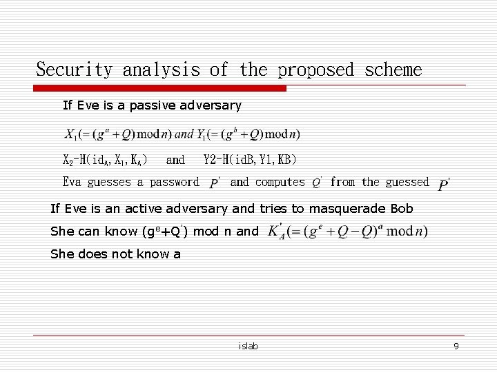 Cryptanalysis Of Leelee Authenticated Key Agreement Scheme Author