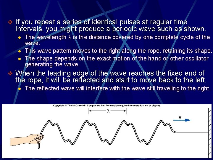 v If you repeat a series of identical pulses at regular time intervals, you