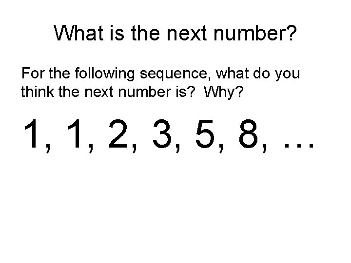 Next Number Chapter 1 The Art of Problem Solving Letters