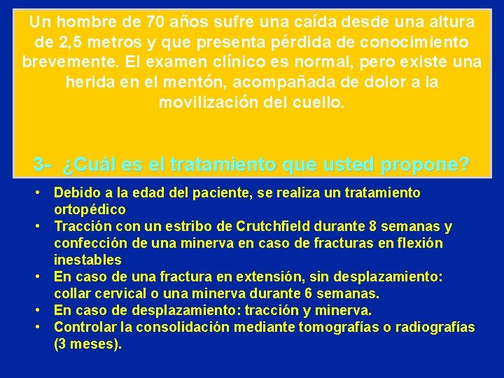 Un hombre de 70 años sufre una caída desde una altura de 2, 5