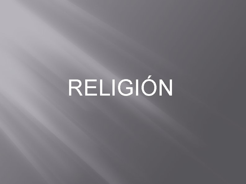 RELIGIÓN 