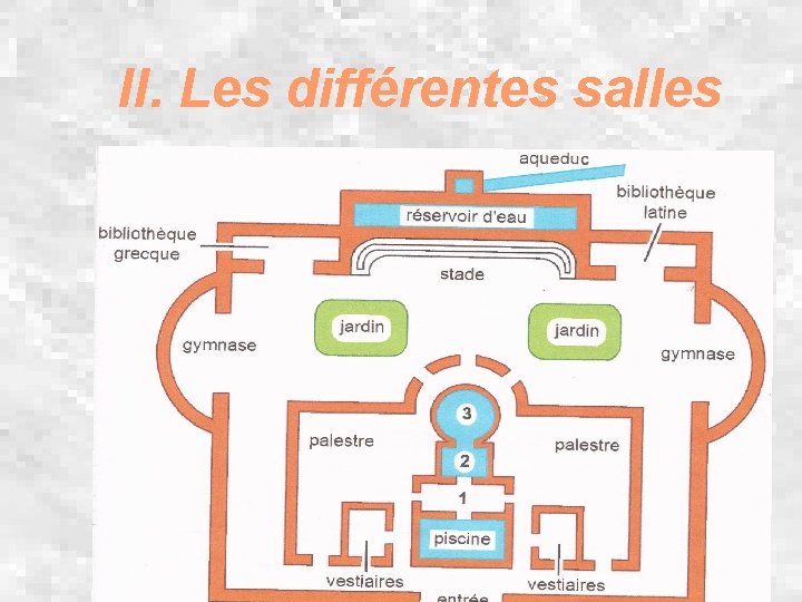 II. Les différentes salles 