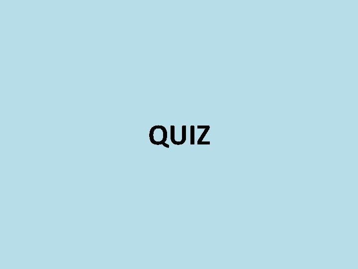 QUIZ 