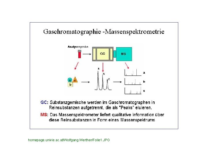 GCMS homepage. univie. ac. at/Wolfgang. Werther/Folie 1. JPG 
