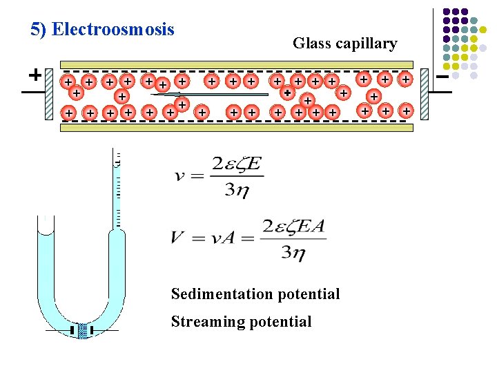 5) Electroosmosis + + + + + Glass capillary + + + + +