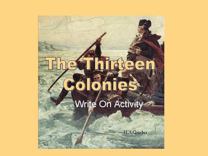 The Thirteen Colonies Write On Activity 