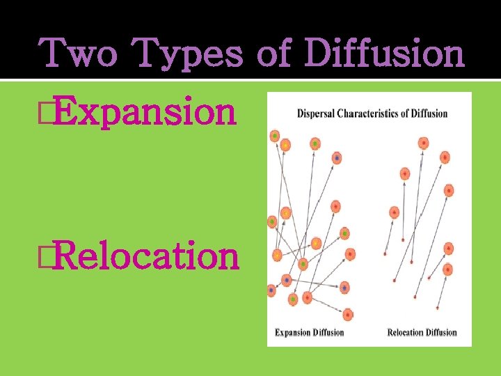 Two Types of Diffusion �Expansion �Relocation 