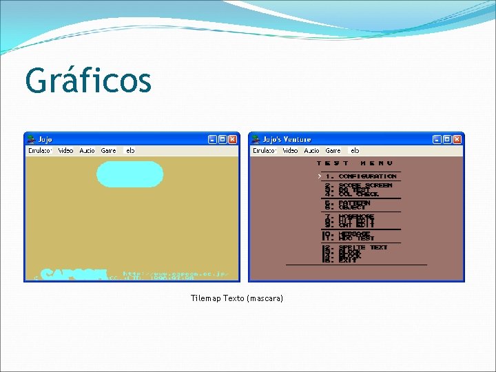 Gráficos Tilemap Texto (mascara) 