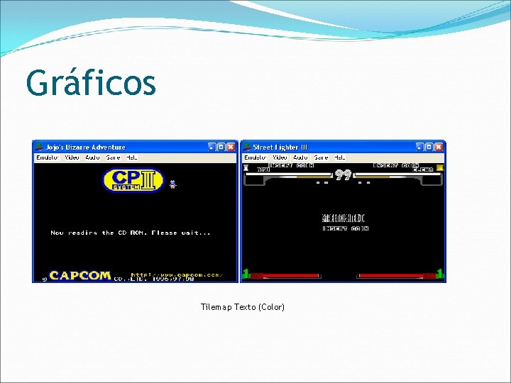 Gráficos Tilemap Texto (Color) 