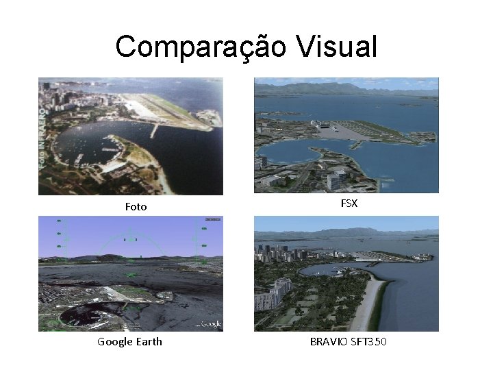 Comparação Visual Foto Google Earth FSX BRAVIO SFT 350 Comparação Visual Foto Google Earth FSX BRAVIO SFT 350