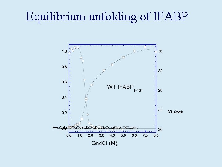 Equilibrium unfolding of IFABP 