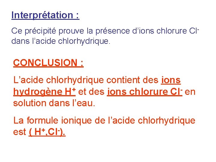 CHAPITRE V REACTION ENTRE LACIDE CHLORHYDRIQUE ET LE — free download