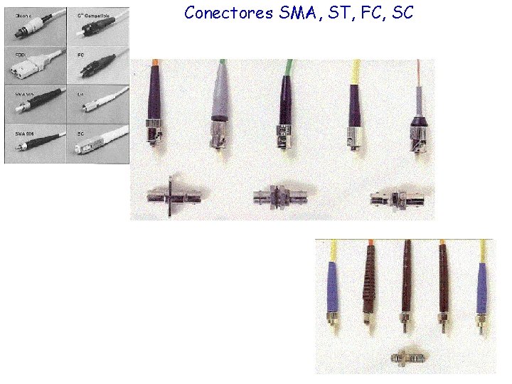 Conectores SMA, ST, FC, SC 