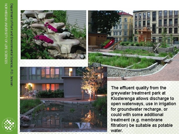 Department of Plant and Environmental Sciences, P. D. Jenssen NORWEGIAN UNIVERSITY OF LIFE SCIENCES