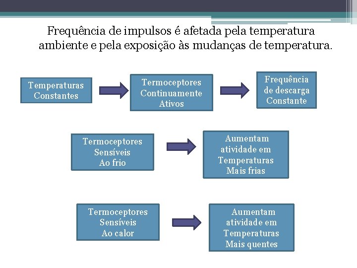 Frequência de impulsos é afetada pela temperatura ambiente e pela exposição às mudanças de