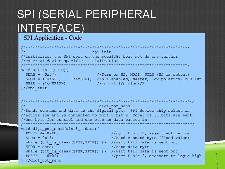 SPI (SERIAL PERIPHERAL INTERFACE) 