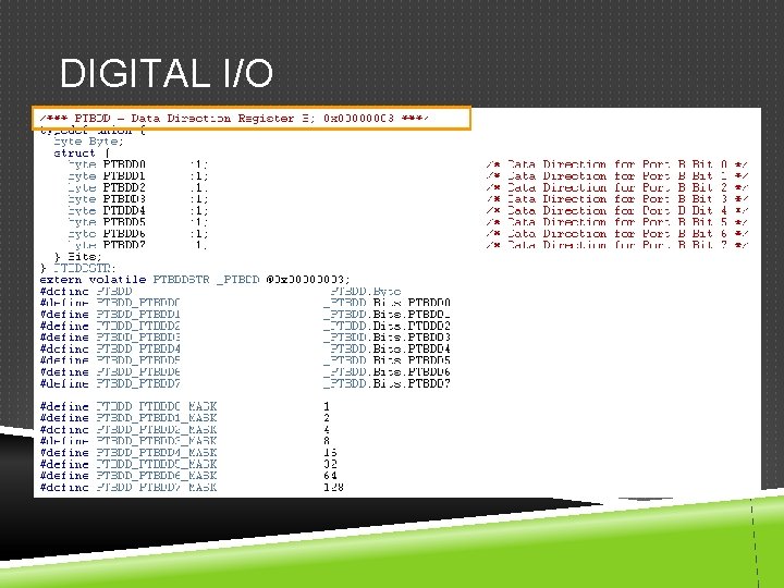 DIGITAL I/O 