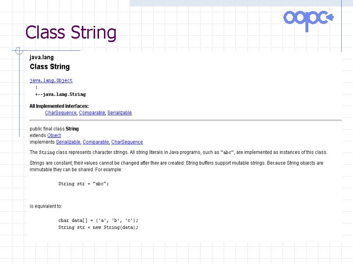 Class String 