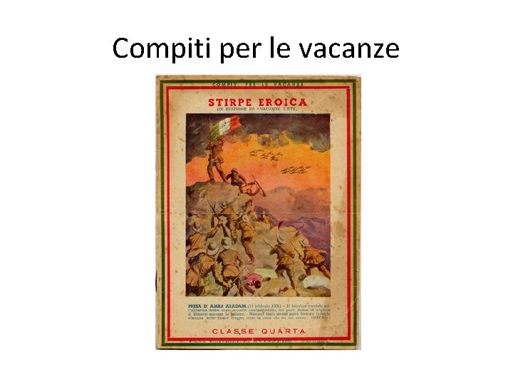 Compiti per le vacanze 