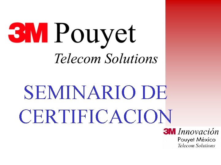 SEMINARIO DE CERTIFICACION 