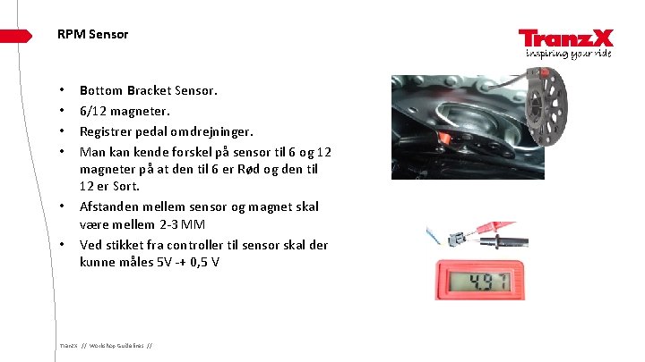 RPM Sensor • • • Bottom Bracket Sensor. 6/12 magneter. Registrer pedal omdrejninger. Man