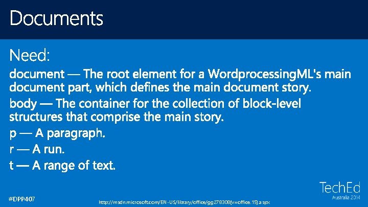 #DPP 407 http: //msdn. microsoft. com/EN-US/library/office/gg 278308(v=office. 15). aspx #DPP 407 http: //msdn. microsoft. com/EN-US/library/office/gg 278308(v=office. 15). aspx
