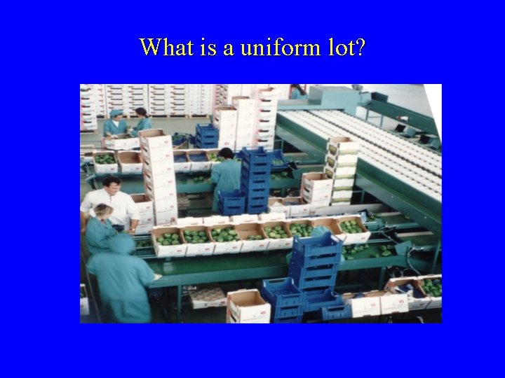 What is a uniform lot? 