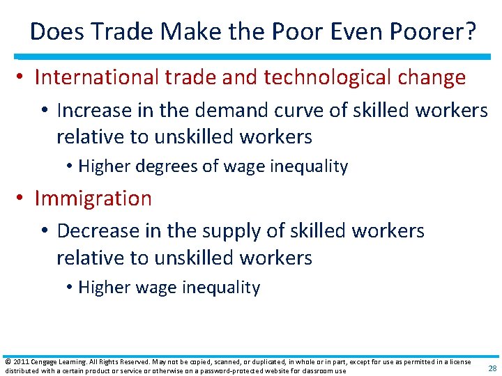 Does Trade Make the Poor Even Poorer? • International trade and technological change •