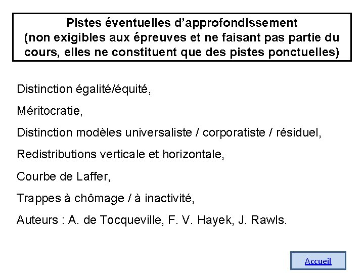 Pistes éventuelles d’approfondissement (non exigibles aux épreuves et ne faisant pas partie du cours,