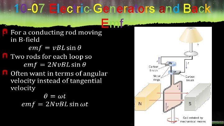 F 10 -07 Electric Generators and Back Emf 