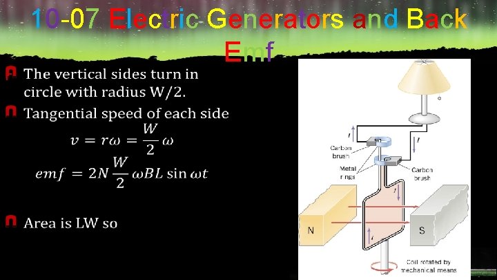 F 10 -07 Electric Generators and Back Emf 