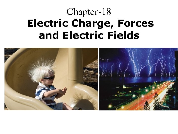 Chapter-18 Electric Charge, Forces and Electric Fields 