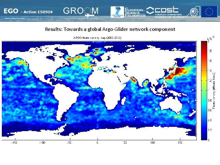 Results: Towards a global Argo-Glider network component 