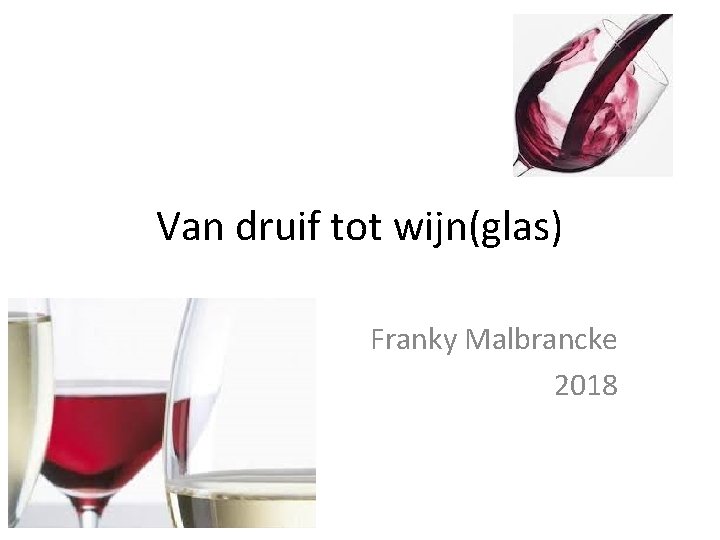 Van druif tot wijn(glas) Franky Malbrancke 2018 