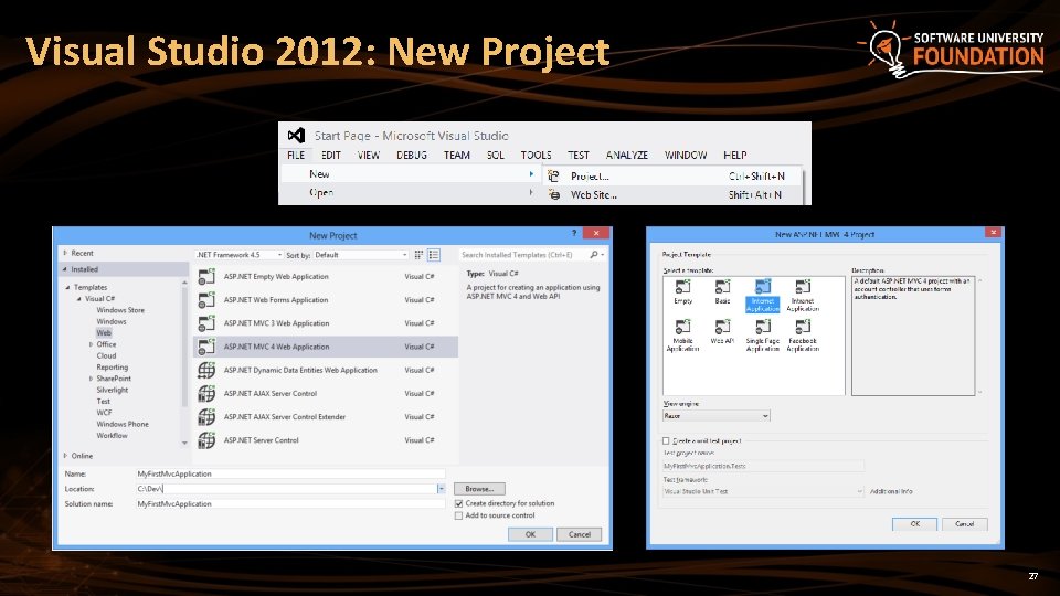Visual Studio 2012: New Project 27 
