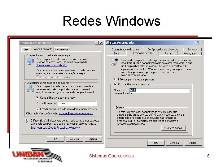 Redes Windows Sistemas Operacionais 18 