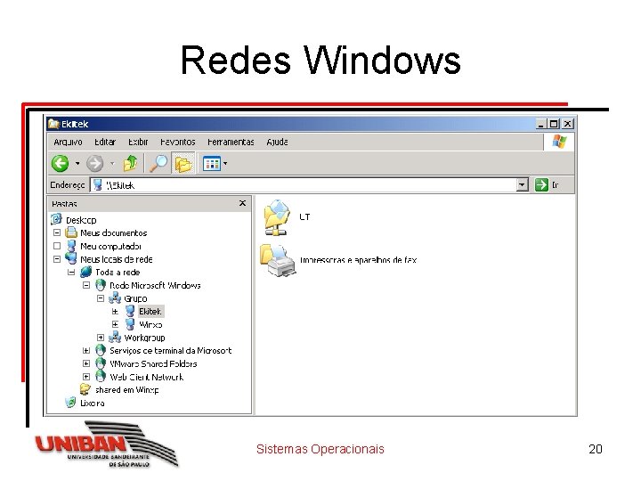 Redes Windows Sistemas Operacionais 20 