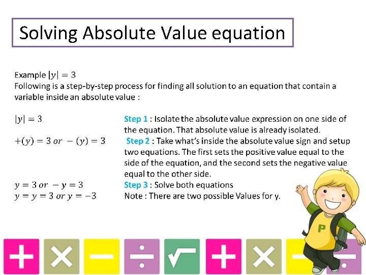 Solving Absolute Value equation 