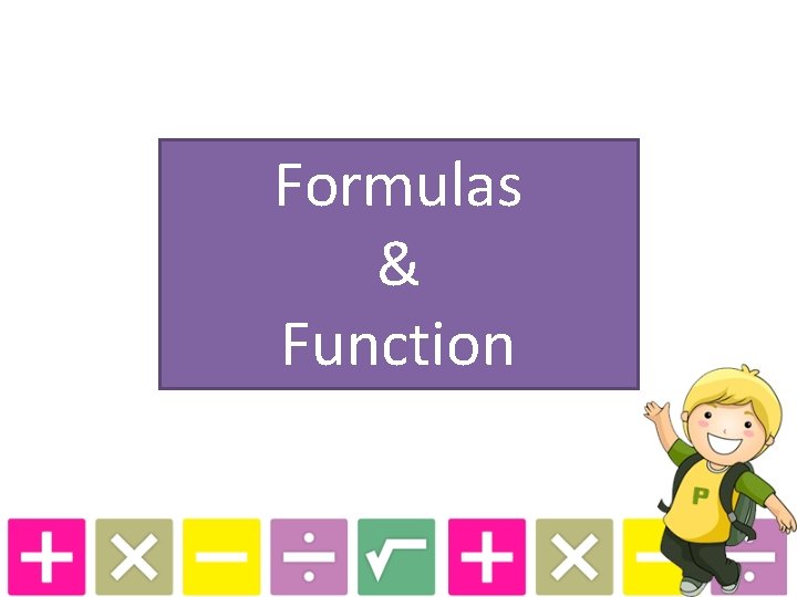 Formulas & Function 