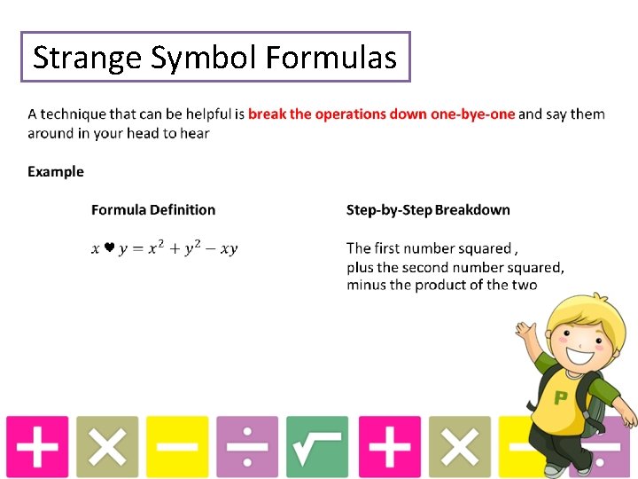 Strange Symbol Formulas 