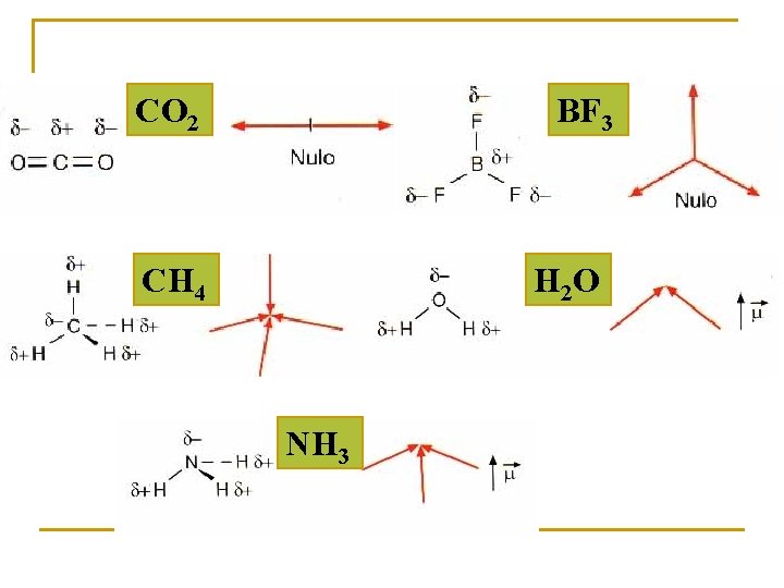 CO 2 BF 3 CH 4 H 2 O NH 3 